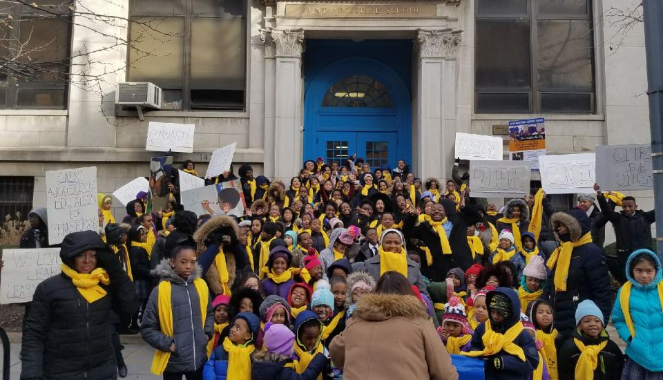 Catholic Schools Week March Around Neighborhood