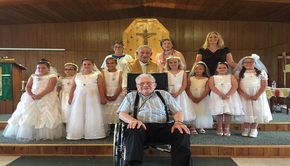 First Communion at Bay Mills Indian Reservation